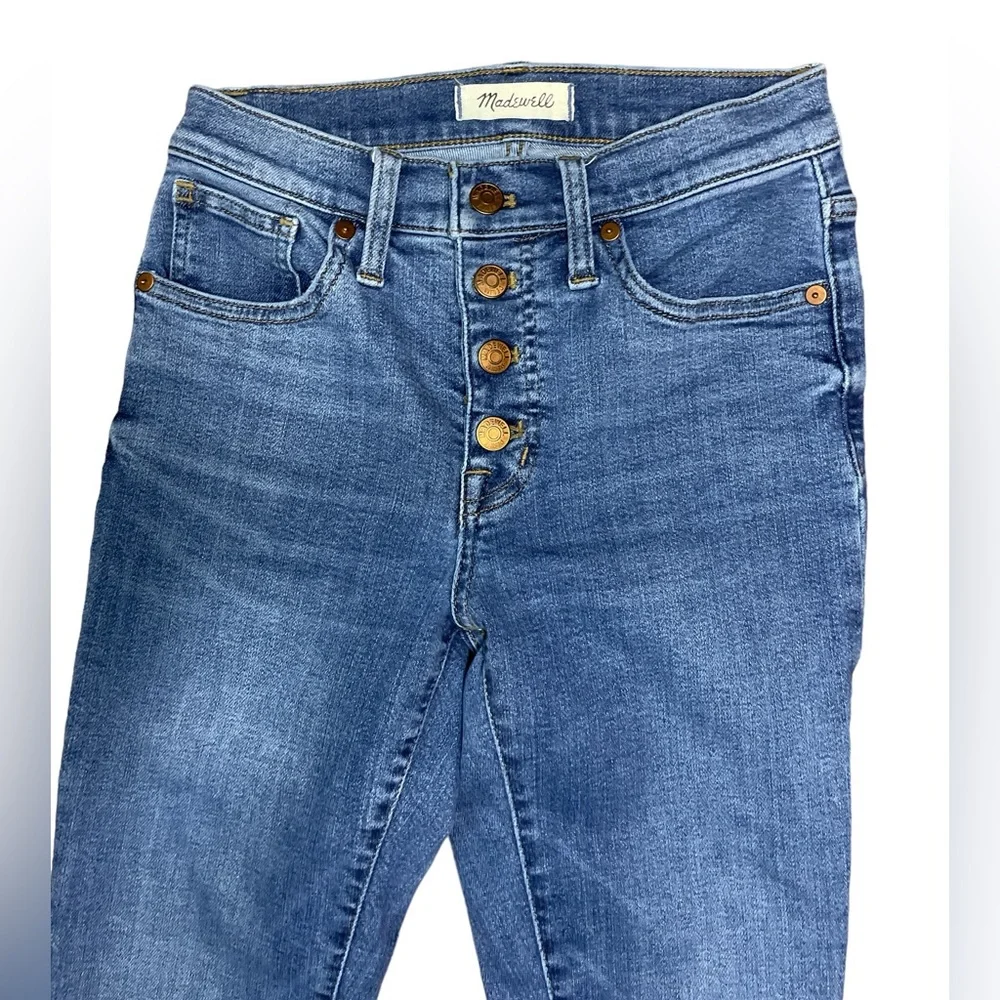 Madewell Women’s Size 24 Mid-Rise Skinny Crop Jeans 9” Stretch Comfortable‎ Fit